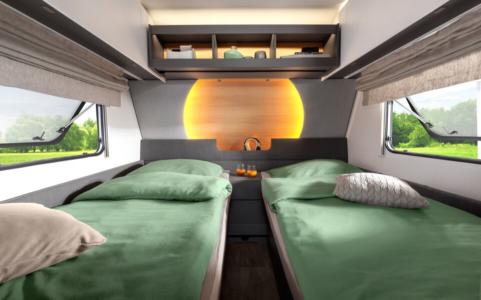 Innenaufnahme LMC Tandero Einzelbett