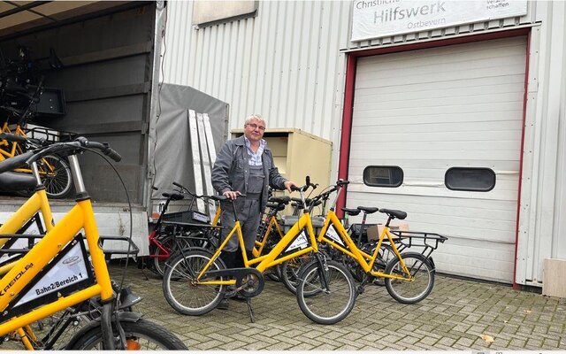 Fahrradspende an die Ukraine 