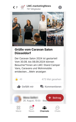 Mitarbeiter App bei LMC 